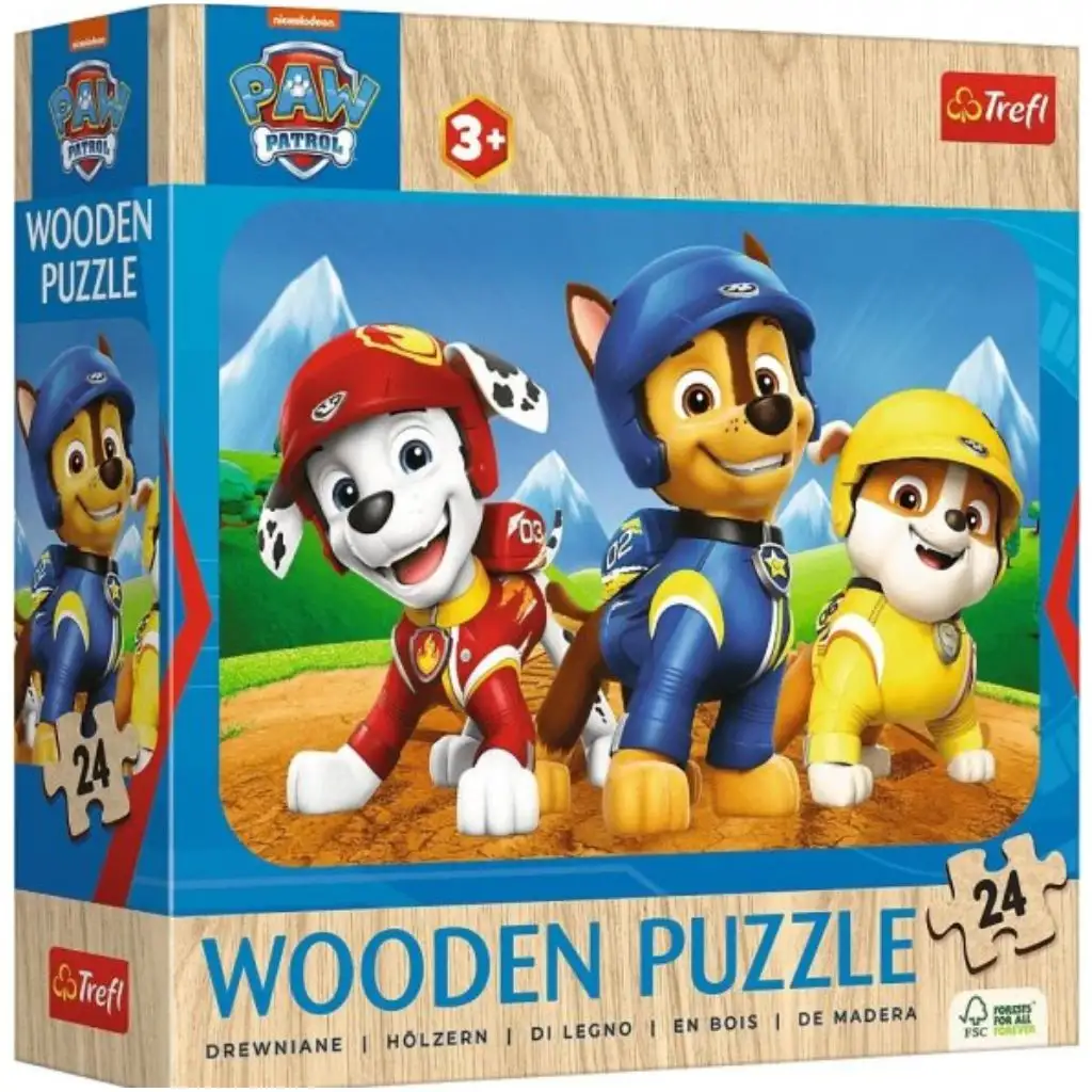 Mancs őrjárat 24db-os fa puzzle - Trefl kép 1