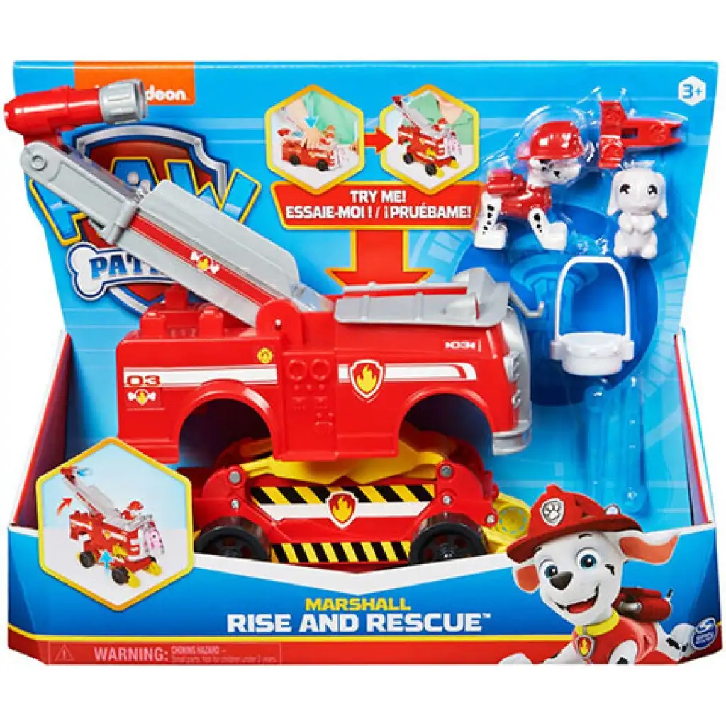Mancs őrjárat: Rise and Rescue Marshall átalakuló jármű figurával - Spin Master kép 1