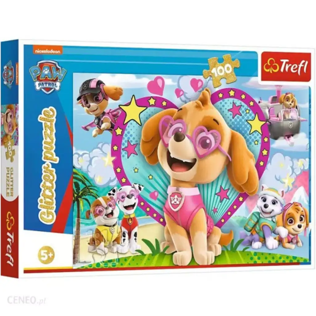 Mancs Őrjárat: Tündöklő Skye 100db-os csillámló puzzle - Trefl kép 1