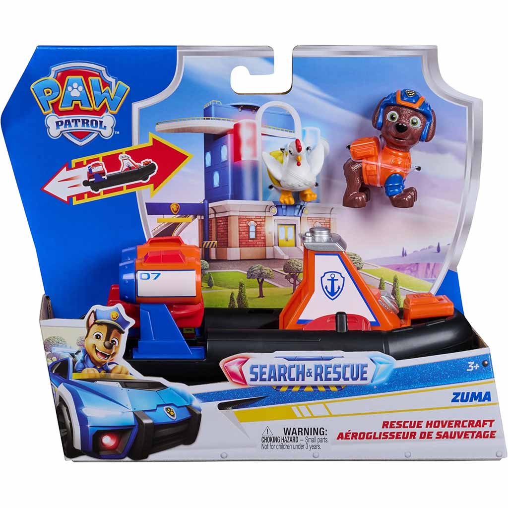 Mancs Őrjárat: Search & Rescue Hátrahúzható Zuma járgánya figurával - Spin Master kép 1