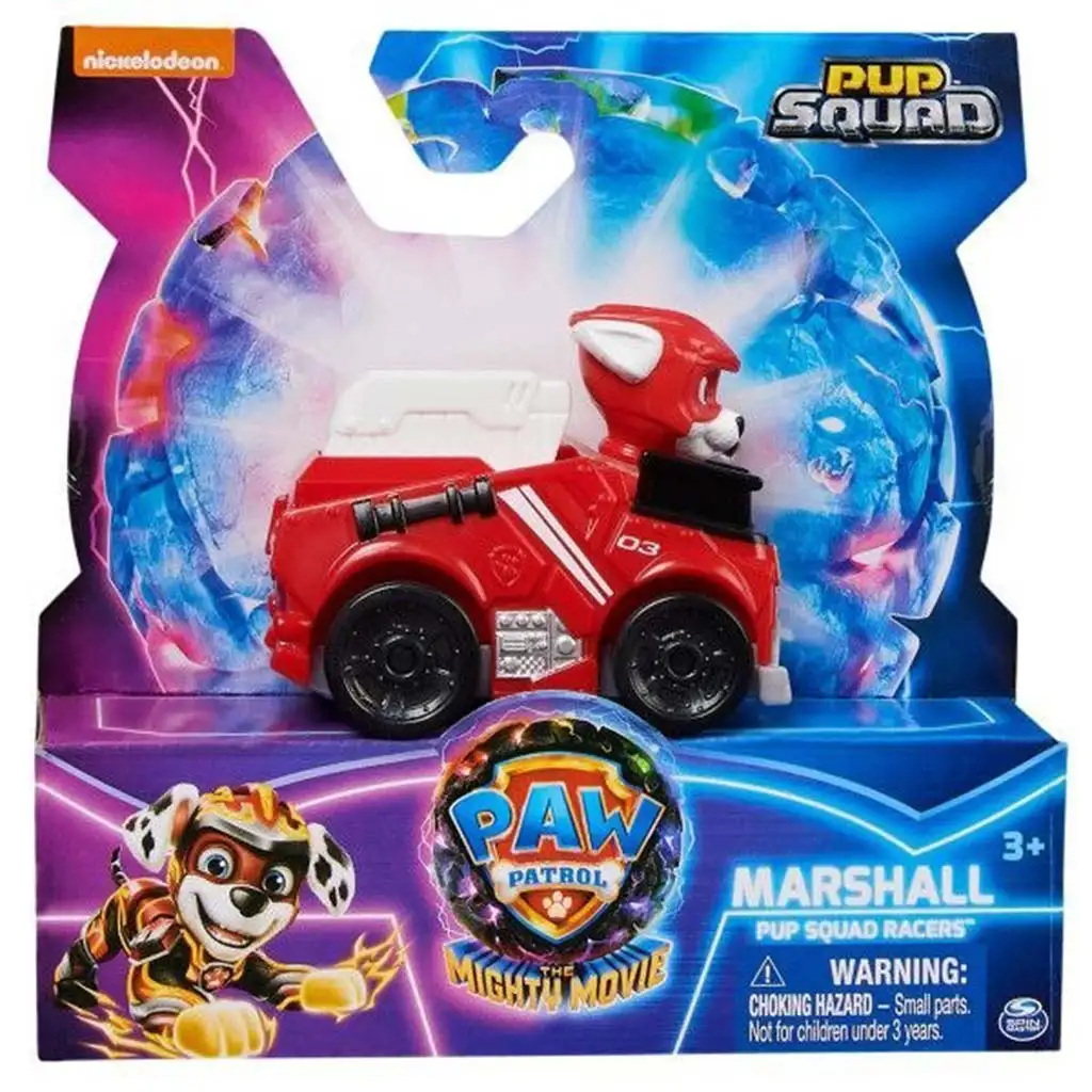 Mancs Őrjárat A Szuperfilm: Pup Squad Racers Marshall minifigura járművel - Spin Master kép 1