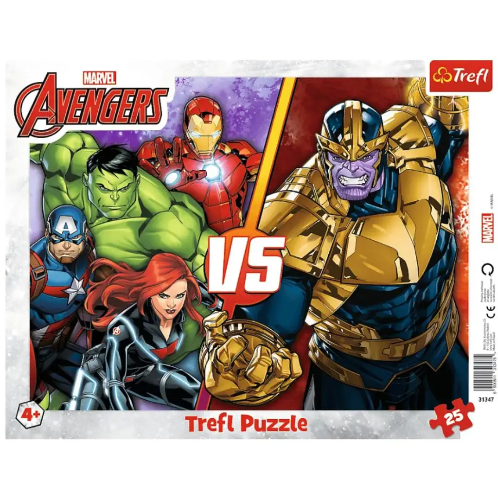 Marvel Bosszúállók 24db-os keretes puzzle - Trefl kép 1