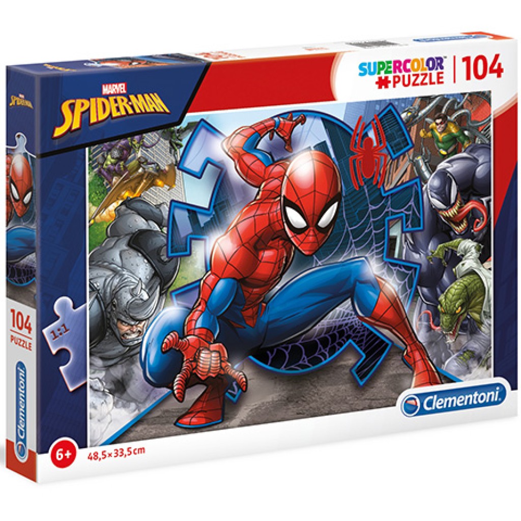 Marvel Pókember Supercolor 104db-os puzzle - Clementoni kép 1