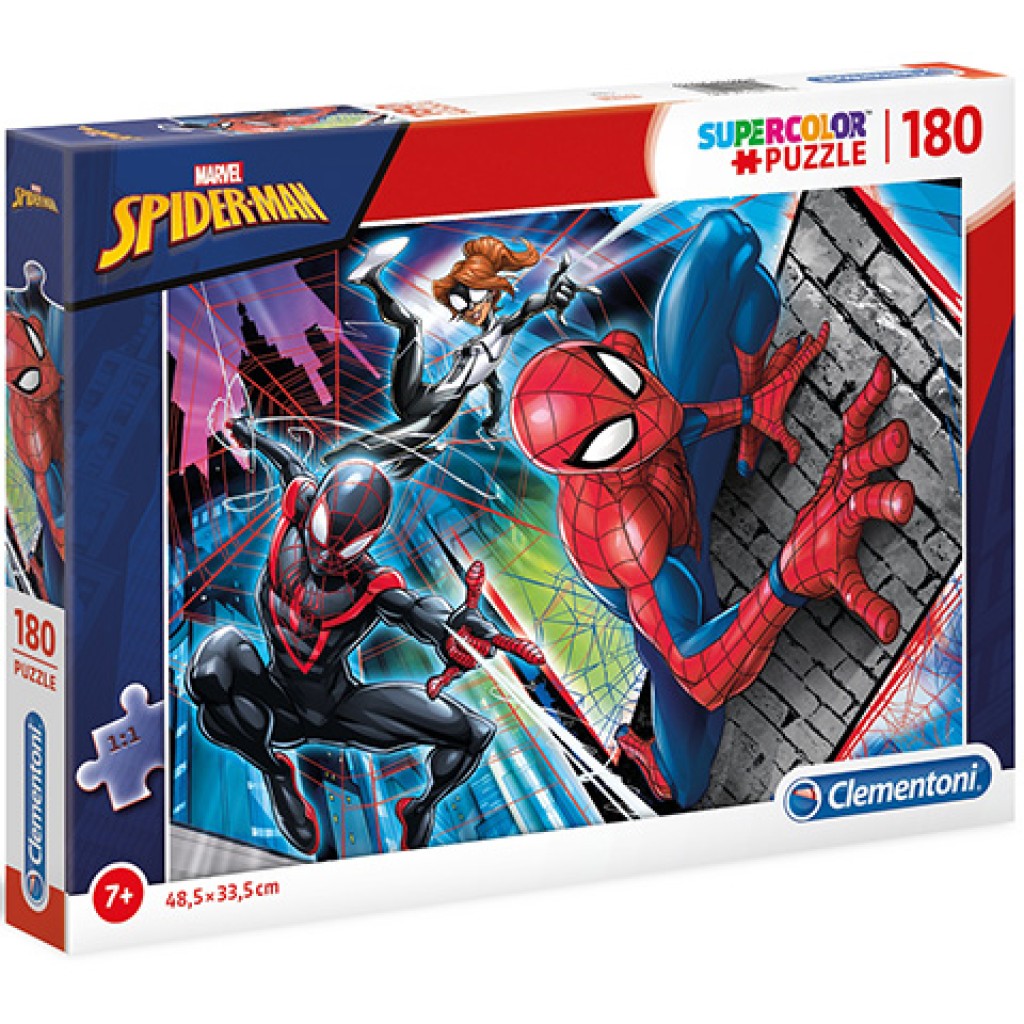 Marvel Pókember Supercolor puzzle 180db-os - Clementoni kép 1