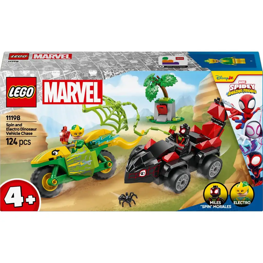 LEGO® Marvel: Spin és Electro - Üldözés a dinójárművel (11198) kép 1