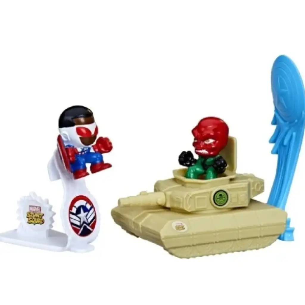 Marvel Stunt Squad: Amerika Kapitány vs. Vörös Koponya kilövőjáték szett - Hasbro kép 2