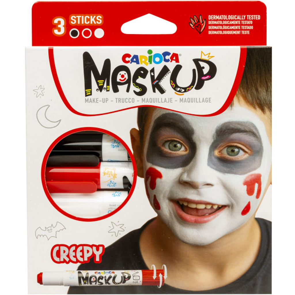 Maskup: Halloween arcfestő szett 3 színnel - Carioca kép 1