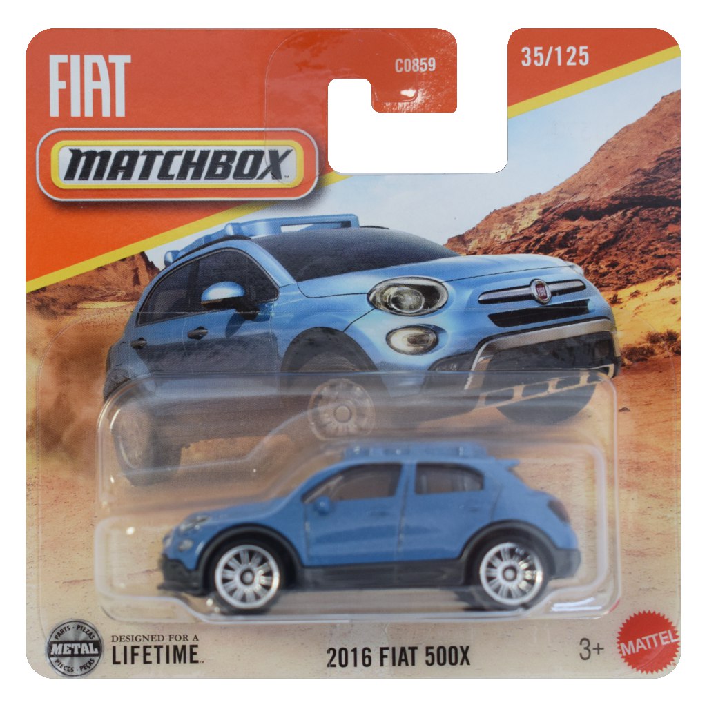Matchbox: 2016 Fiat 500X kisautó 1/64 - Mattel kép 1