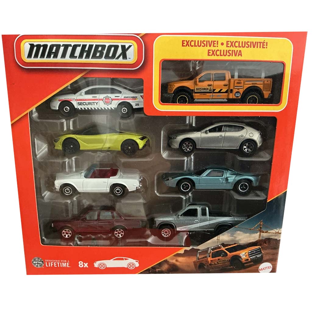 Matchbox: 8db-s kisautó szett exkluzív Ford F-150 SVT Raptor autóval - Mattel kép 1