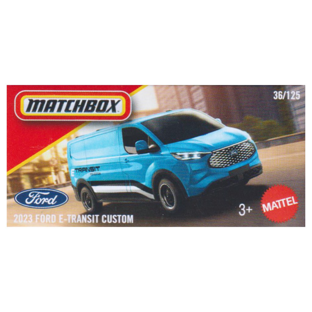 Matchbox 2023 Ford E-Transit Custom kisautó 1/64 – Mattel kép 1
