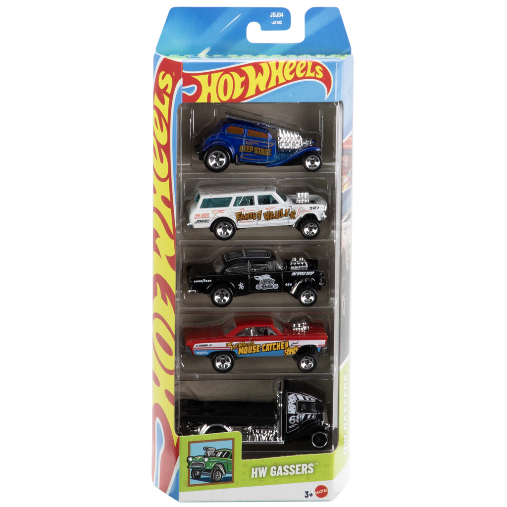 Hot Wheels: Gassers 5db-os kisautó szett 1/64 - Mattel kép 1