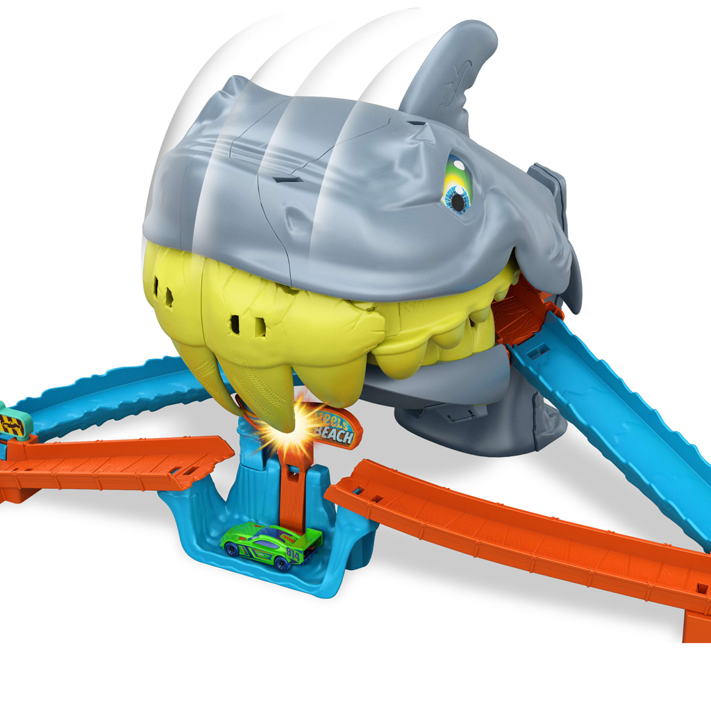 Hot Wheels: Cápatámadás pályaszett kisautóval - Mattel kép 3