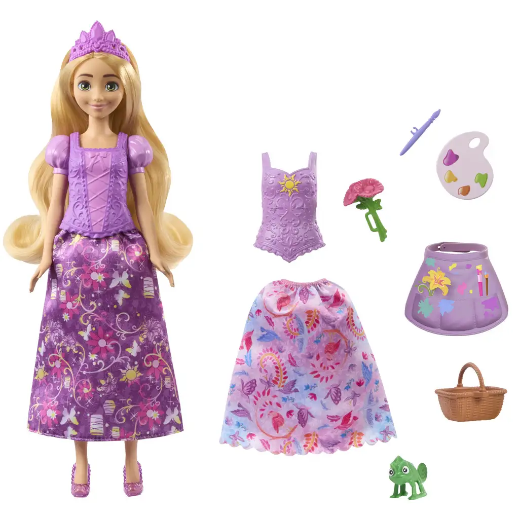 Disney Hercegnők: Aranyhaj mesés játékszett - Mattel kép 2