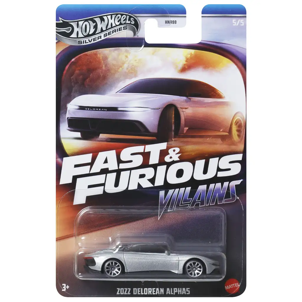 Hot Wheels: Halálos iramban 2023 DeLorean Alpha5 kisautó 1/64 - Mattel kép 1