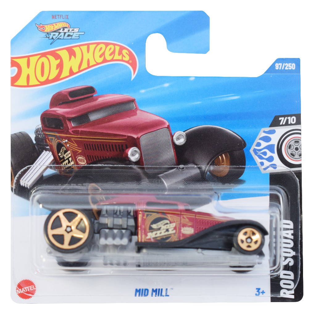 Hot Wheels: Mid Mill bordó kisautó 1/64 - Mattel kép 1