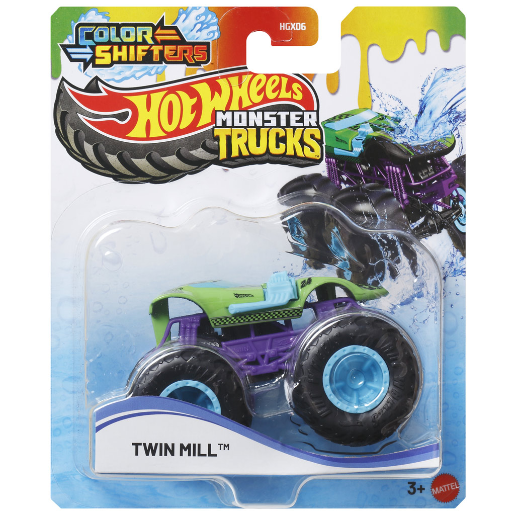 Hot Wheels Monster Trucks: Twin Mill színváltós autó 1/64 - Mattel kép 1