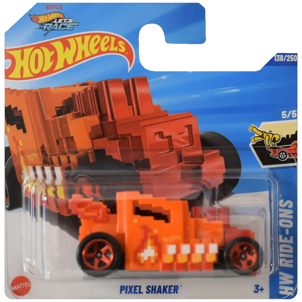 Hot Wheels: Pixel Shaker narancssárga kisautó 1/64 - Mattel kép 1