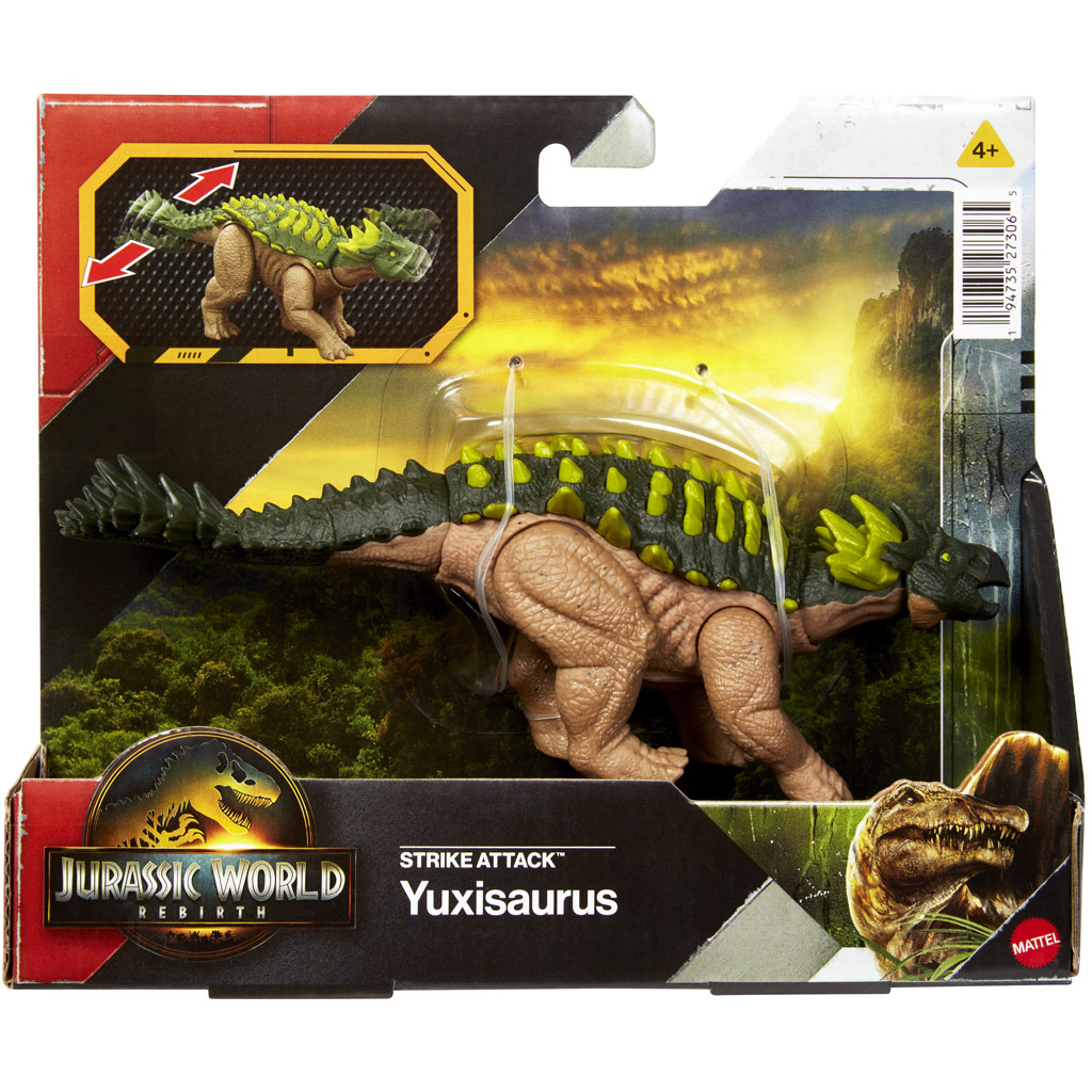 Jurassic World: Újjászületés Strike Attack Yuxisaurus támadó dinoszaurusz figura - Mattel kép 1