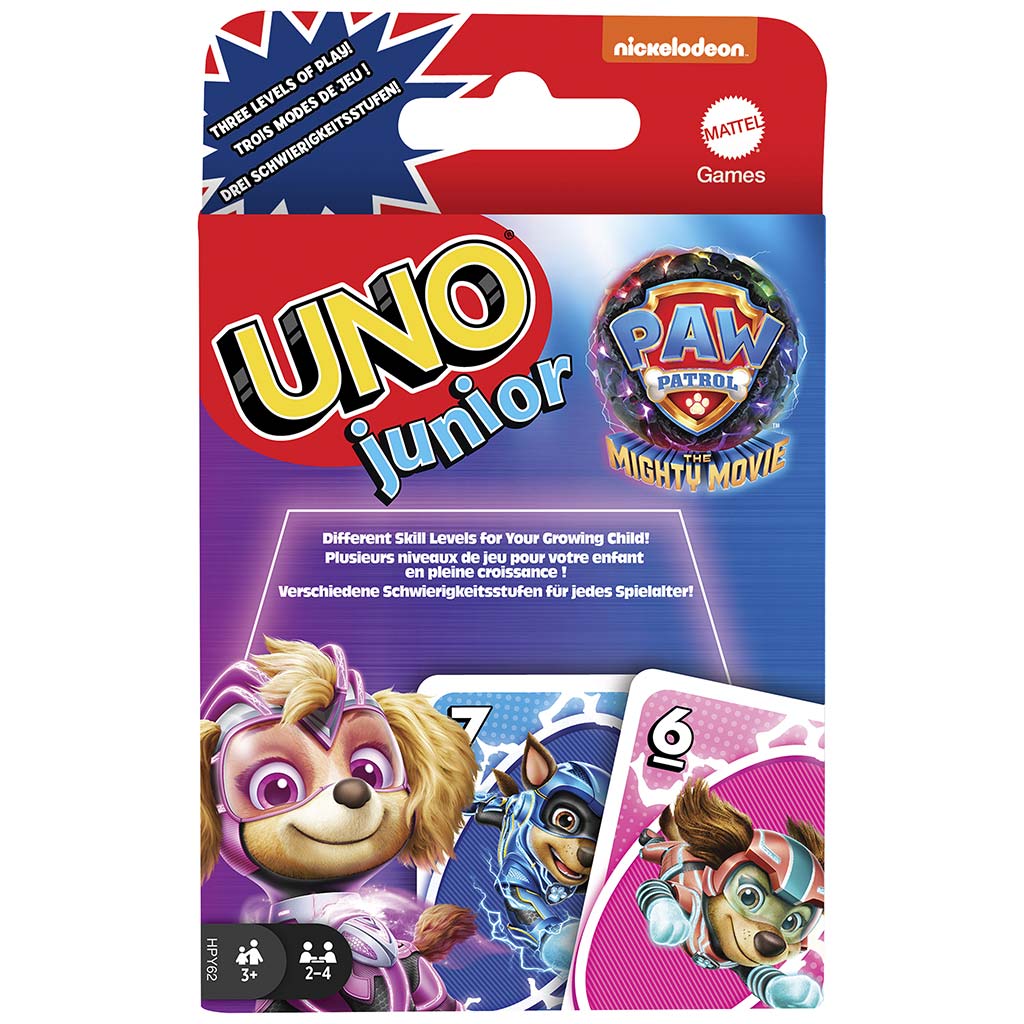 UNO Junior: Mancs Őrjárat kártyajáték - Mattel kép 1