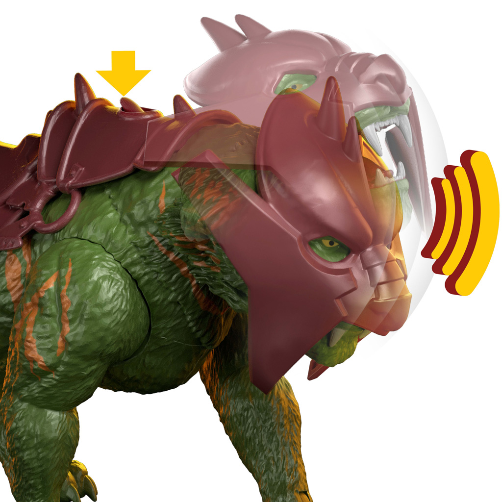 Masters of the Universe: Az univerzum védelmezői Battle Cat figura hanggal és harci funkcióval - Mattel kép 3