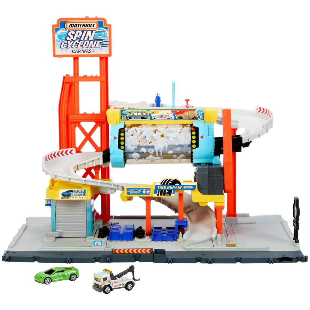 Matchbox: Spin Cyclone autómosó pályaszett – Mattel kép 2