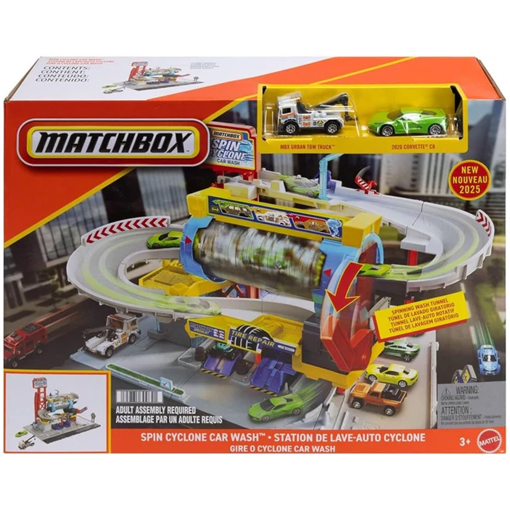 Matchbox: Spin Cyclone autómosó pályaszett – Mattel kép 1