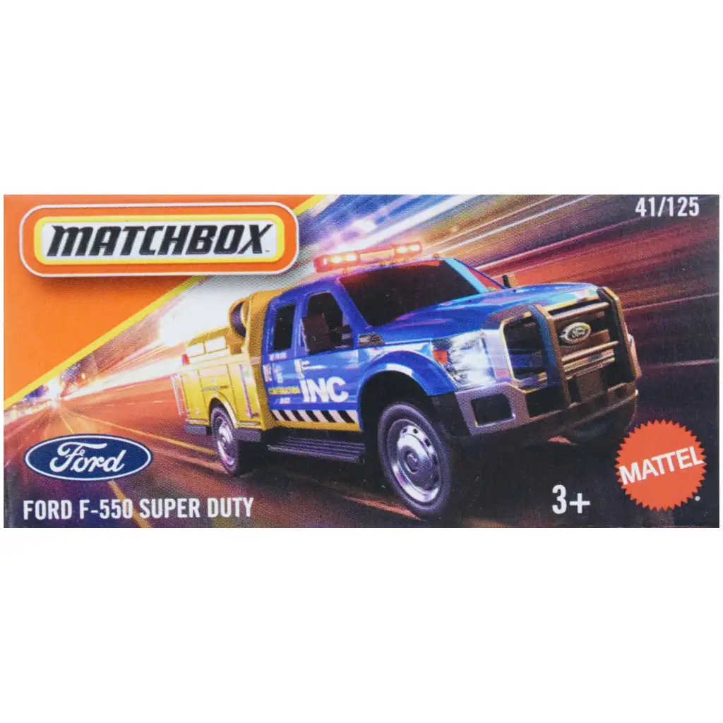Matchbox: Papírdobozos Ford F-550 Super Duty kisautó 1/64 - Mattel kép 1