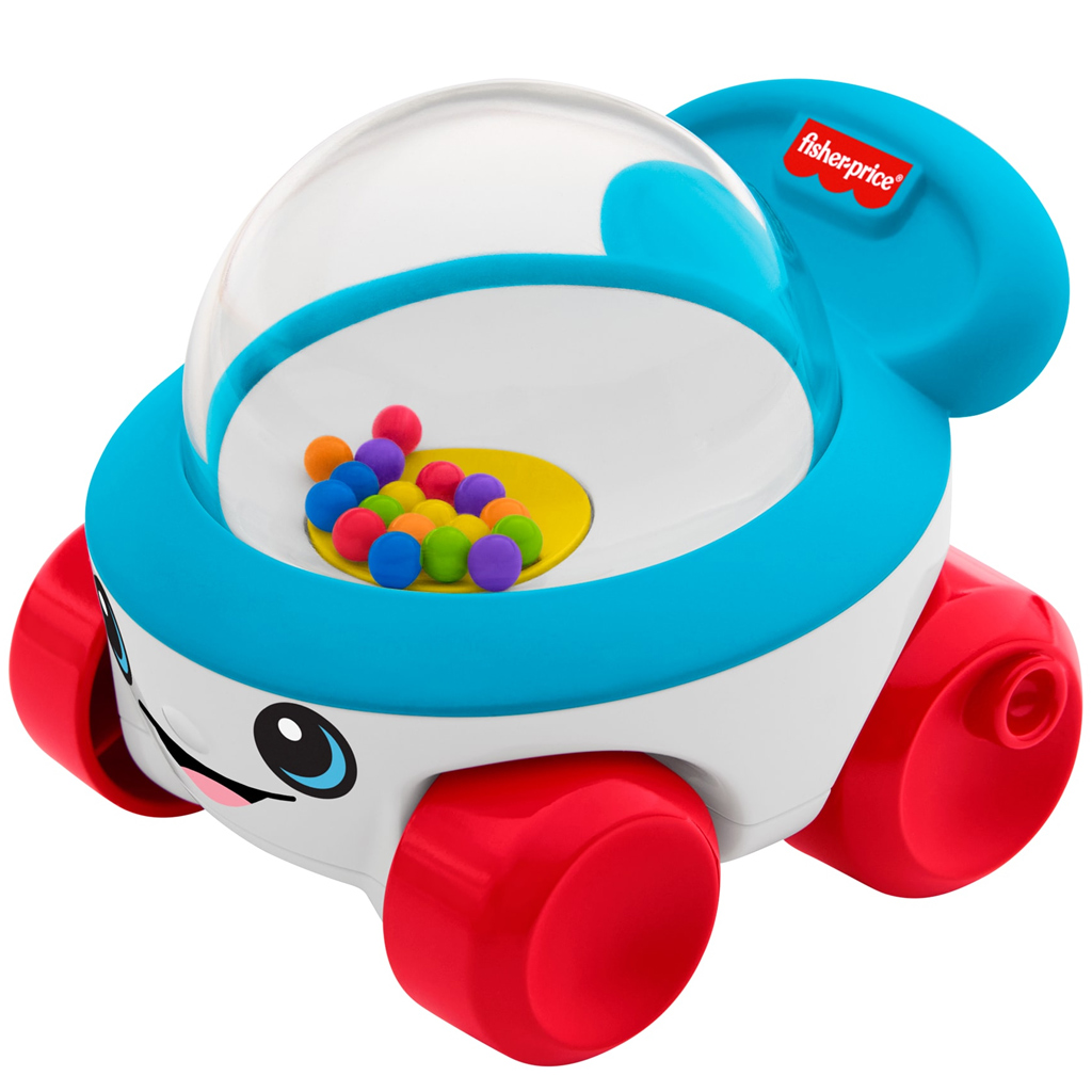 Fisher-Price: Tili-toli pattogó színes gyöngyök tolható kisautó - Mattel kép 1