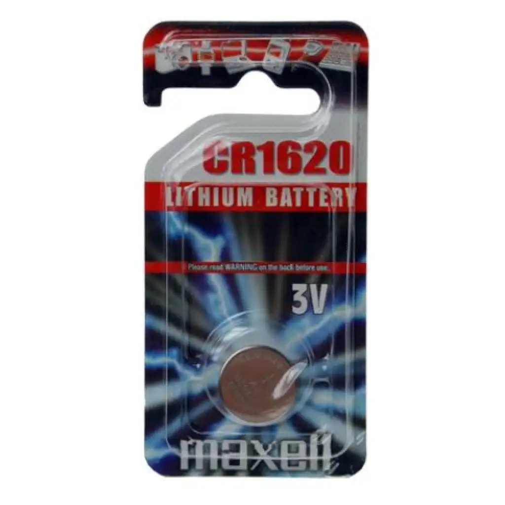 Maxell: Alkáli lítium gombelem CR1620 1db bliszteres csomagolásban kép 1