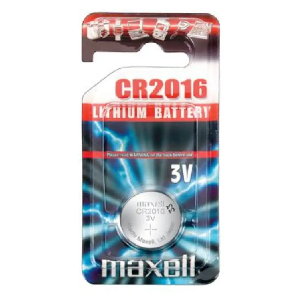 Maxell: Alkáli lítium gombelem CR2016 1db bliszteres csomagolásban kép 1