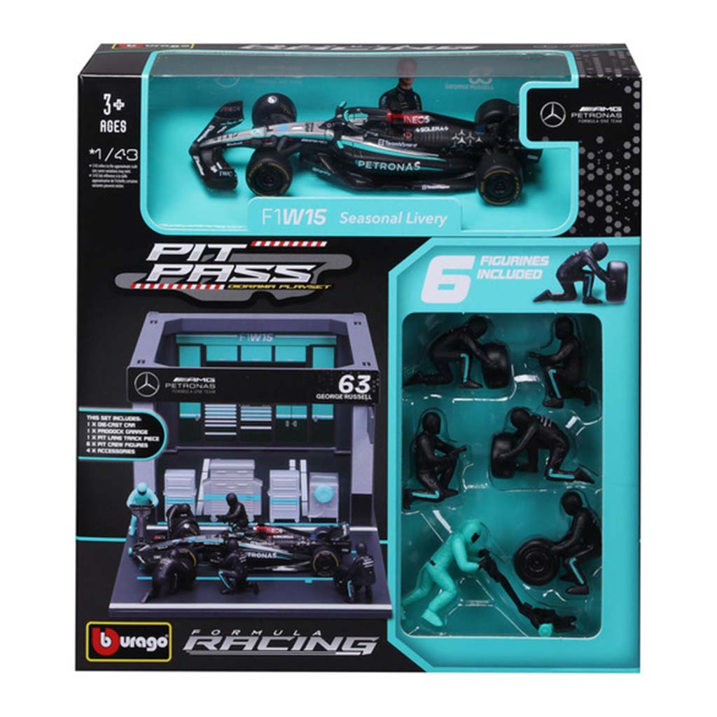 Bburago: F1 versenyautó 1/43 - MB AMG W15 E Performance boxutca kép 1