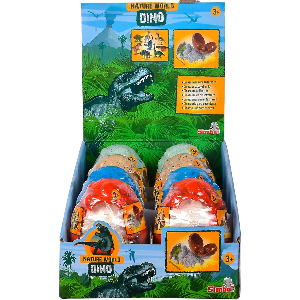 Nature World Dino – Meglepetés dinoszaurusz régészeti készlet tojásban - Simba Toys kép 1