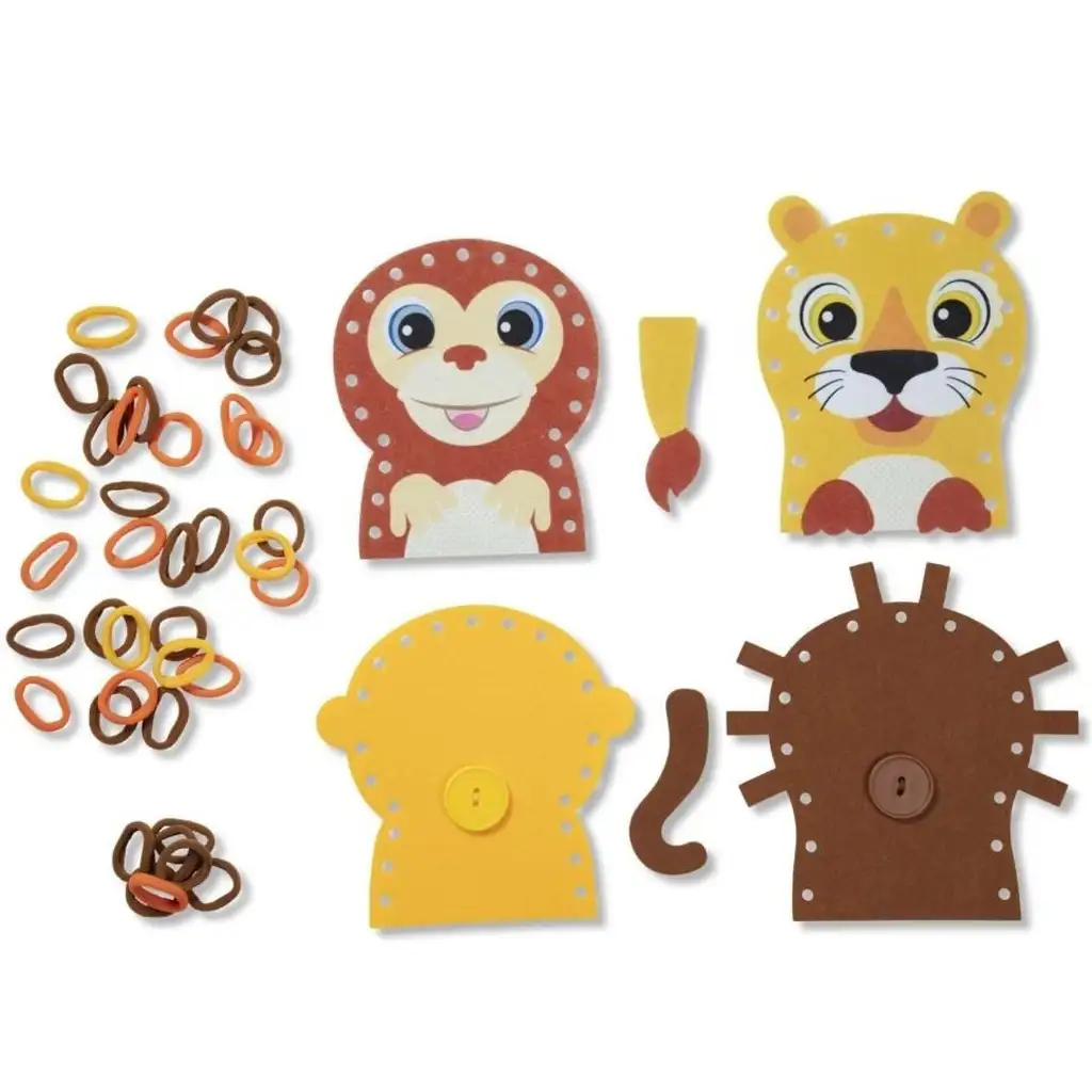 Hurkold! Vadállat bábkészítő kreatív játékszett - Melissa & Doug kép 5