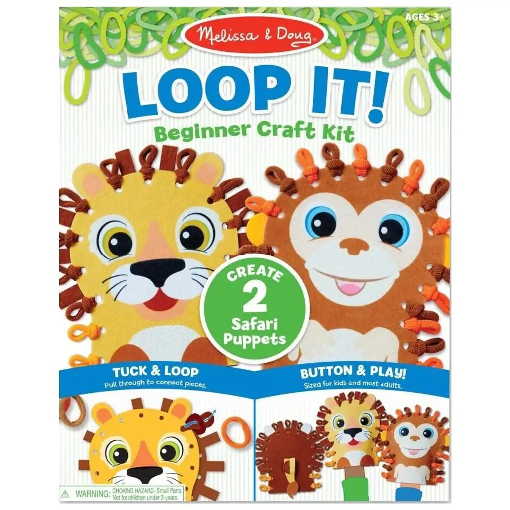 Hurkold! Vadállat bábkészítő kreatív játékszett - Melissa & Doug kép 1