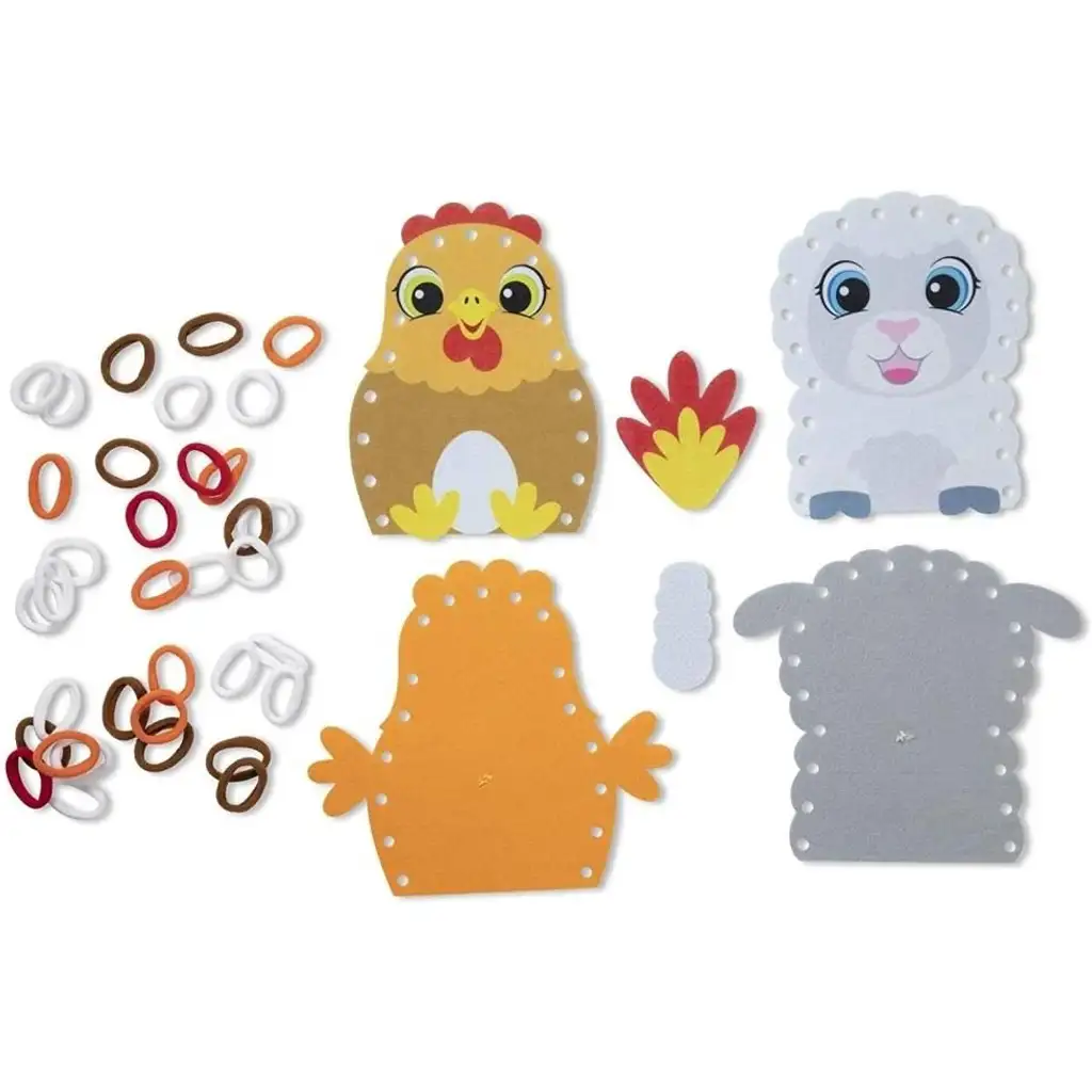 Hurkold! Farm állatai bábkészítő kreatív játékszett - Melissa & Doug kép 5
