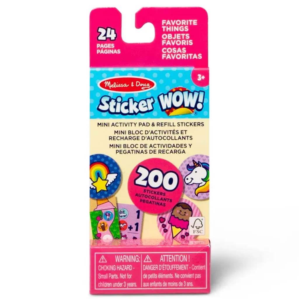 Melissa&Doug: Mini Sticker Wow! - Kedvenc tárgyak - Spin Master kép 1