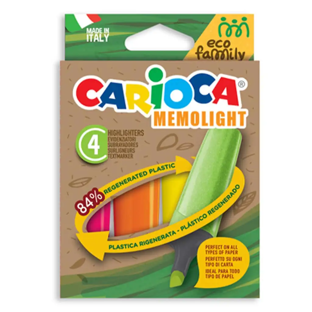 Eco Family Memolight 4db-os szövegkiemlő szett - Carioca kép 1