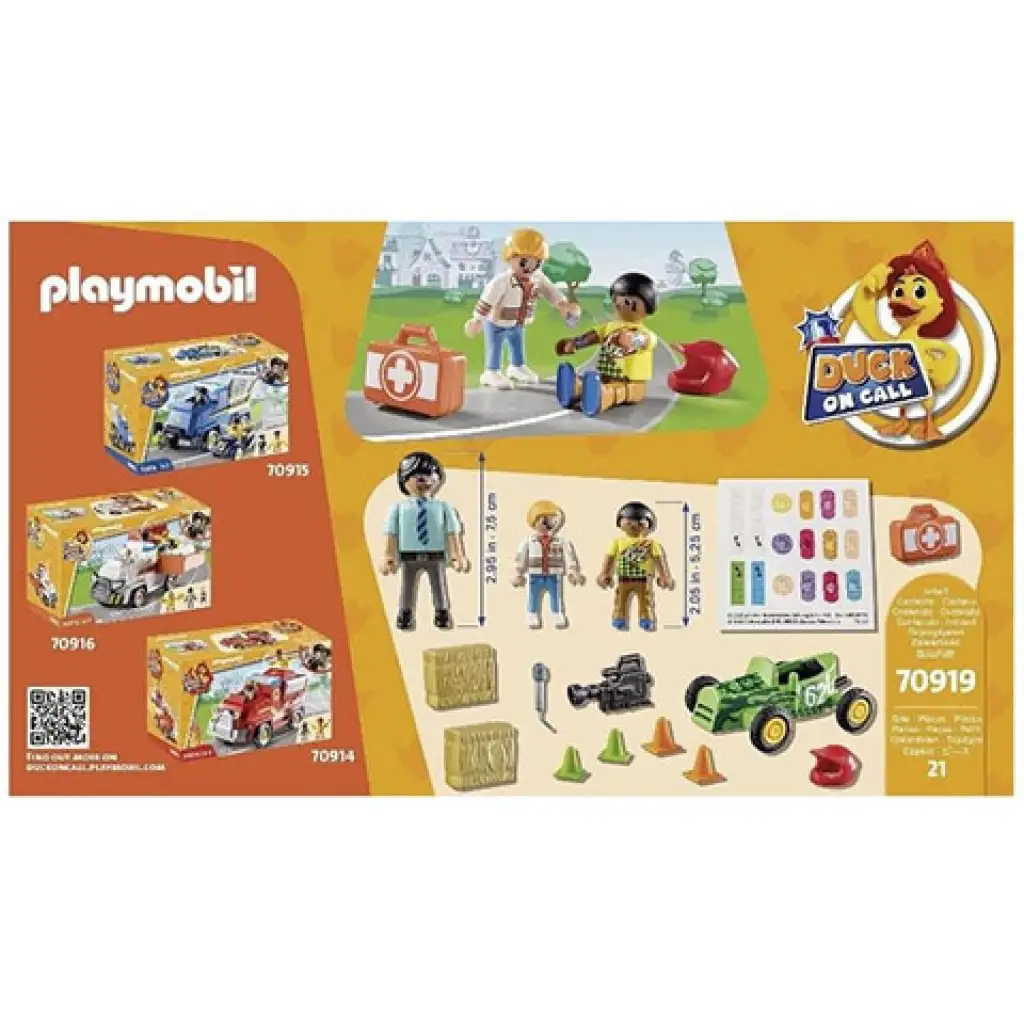 Playmobil: Duck on Call Mentők bevetésen versenybaleset (70919) kép 4