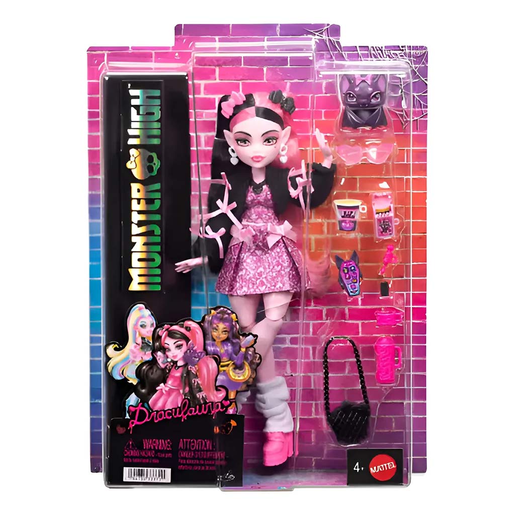 Monster High Draculaura baba kiegészítőkkel - Mattel kép 1