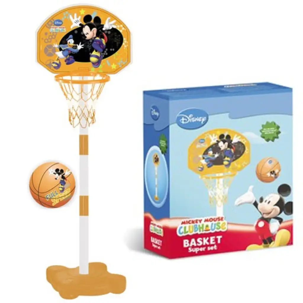 Mickey eger kosárlabda palánk és labda - Mondo Toys kép 1