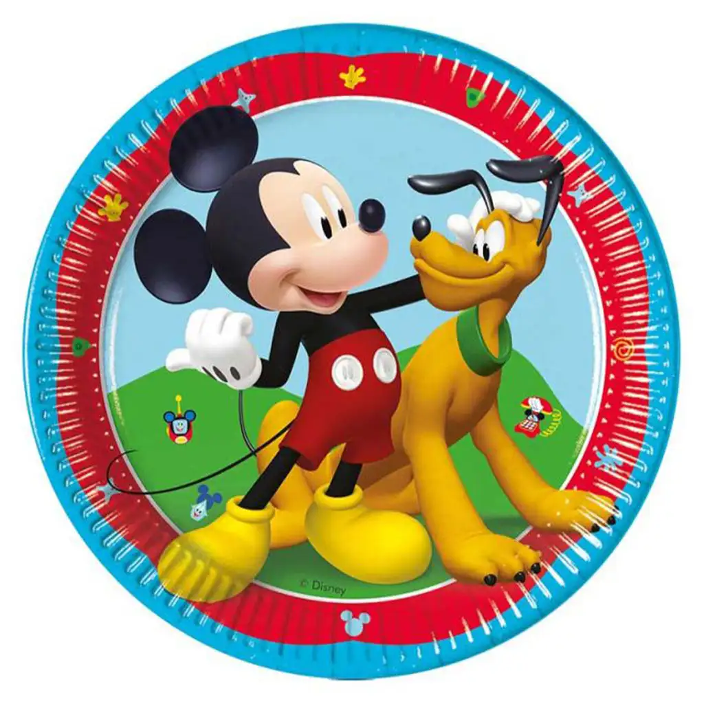 Disney Mickey egér 8db-os papírtányér szett 20cm-es kép 1