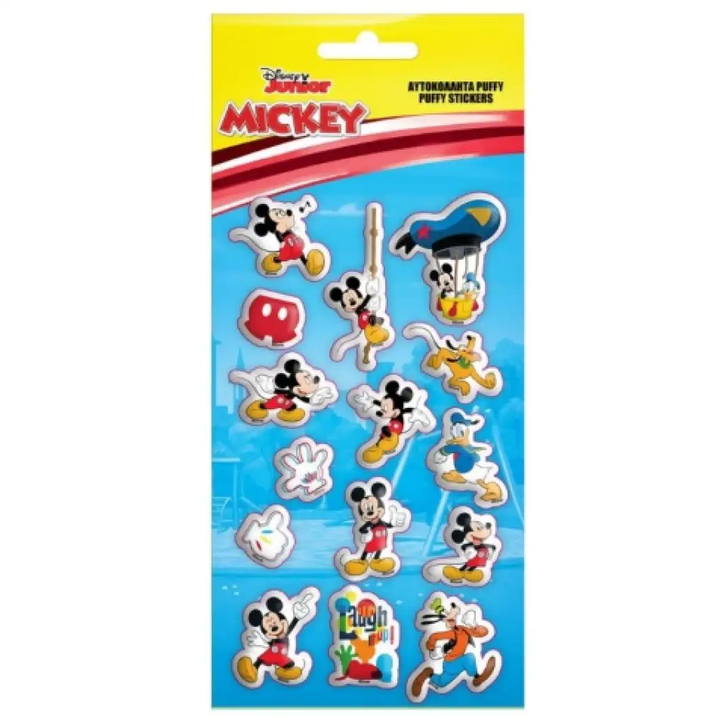 Mickey egér 3D pufi matrica szett 10x22cm-es íven kép 1