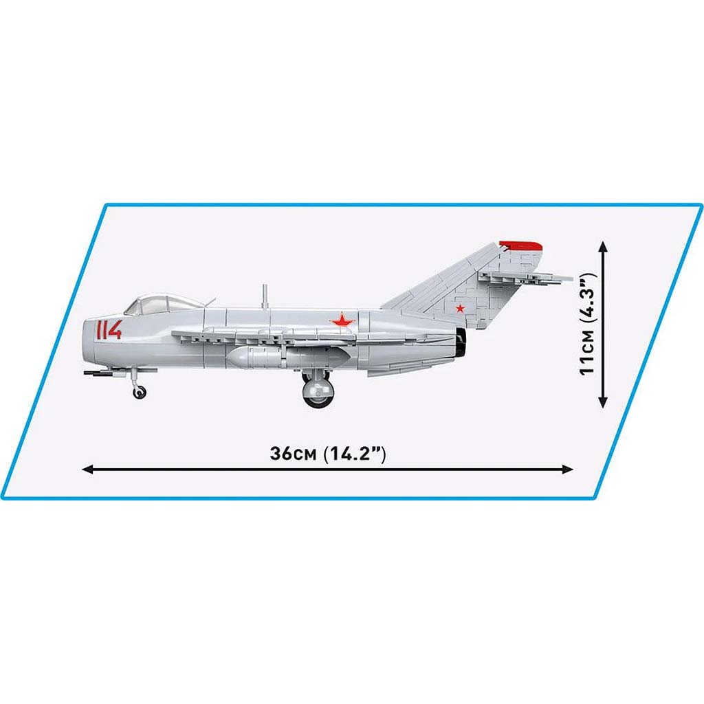 COBI: MiG-17 vadászrepülőgép építőjáték (5823) kép 6