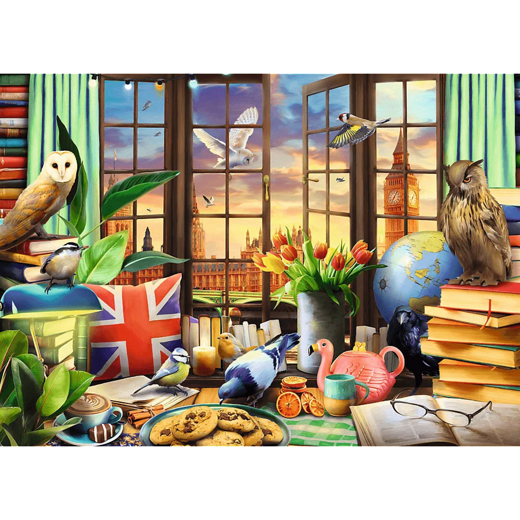 Angol délután 1000db-os Prémium plus quality puzzle - Trefl kép 2