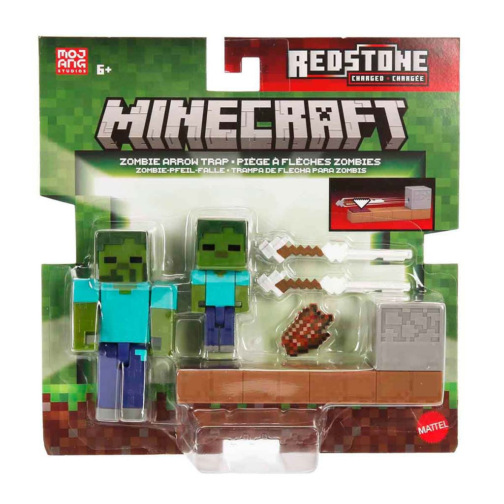 Minecraft: Zombie Arrow Trap akciófigura - Mattel kép 1