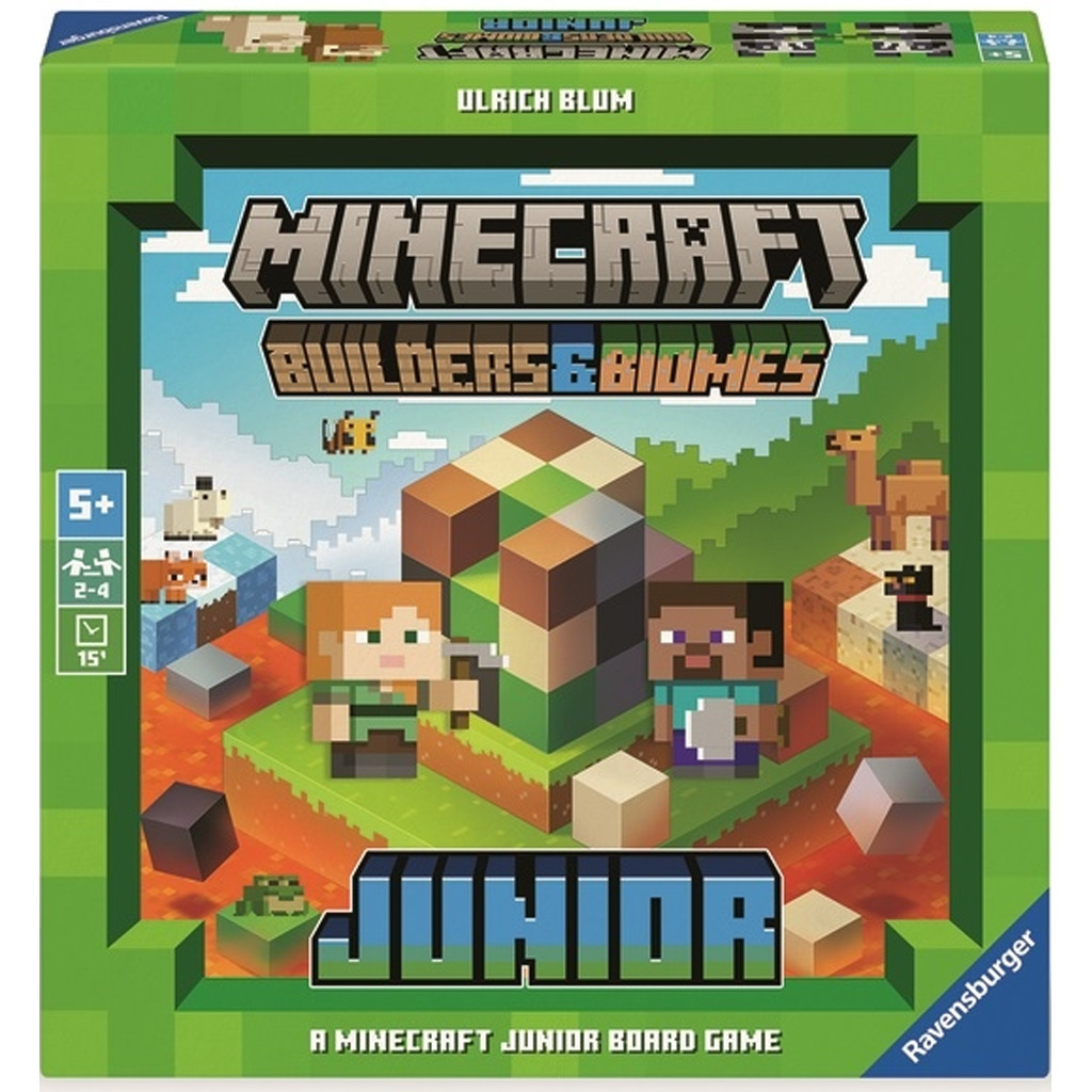 Minecraft: Builders & Biomes junior társasjáték - Ravensburger kép 1