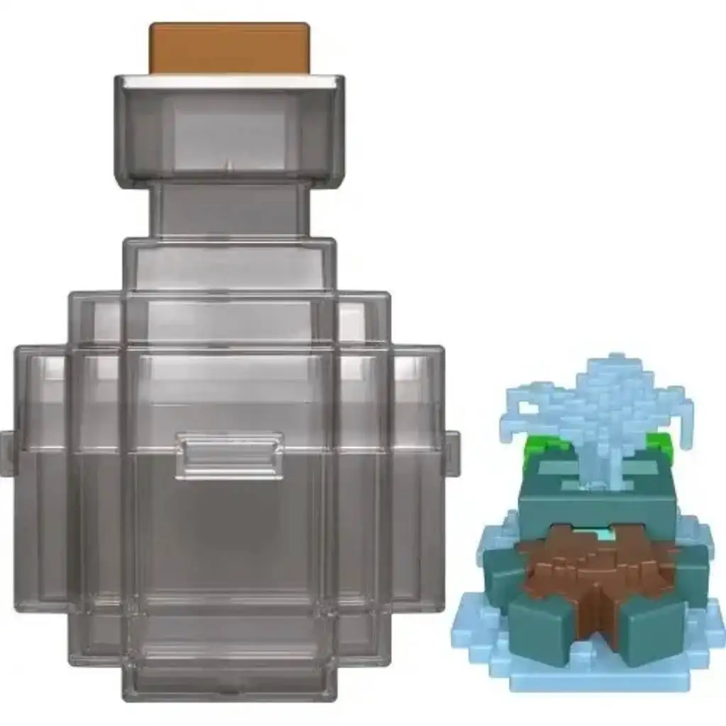 Minecraft Reveal minifigura szürke dobozban - Mattel kép 1