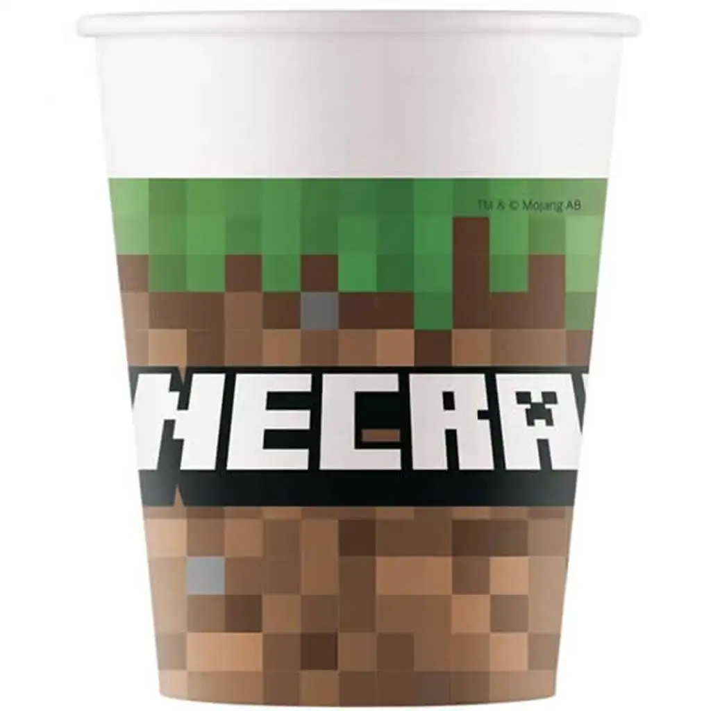 Minecraft 8 db-os papírpohár szett 200ml kép 1