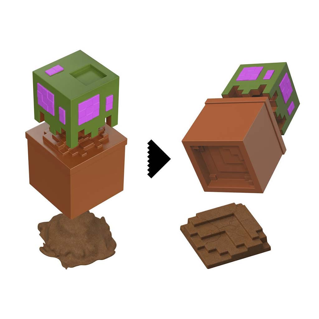 Minecraft Reveal minifigura tárolóban - Tölgyfa - Mattel kép 3