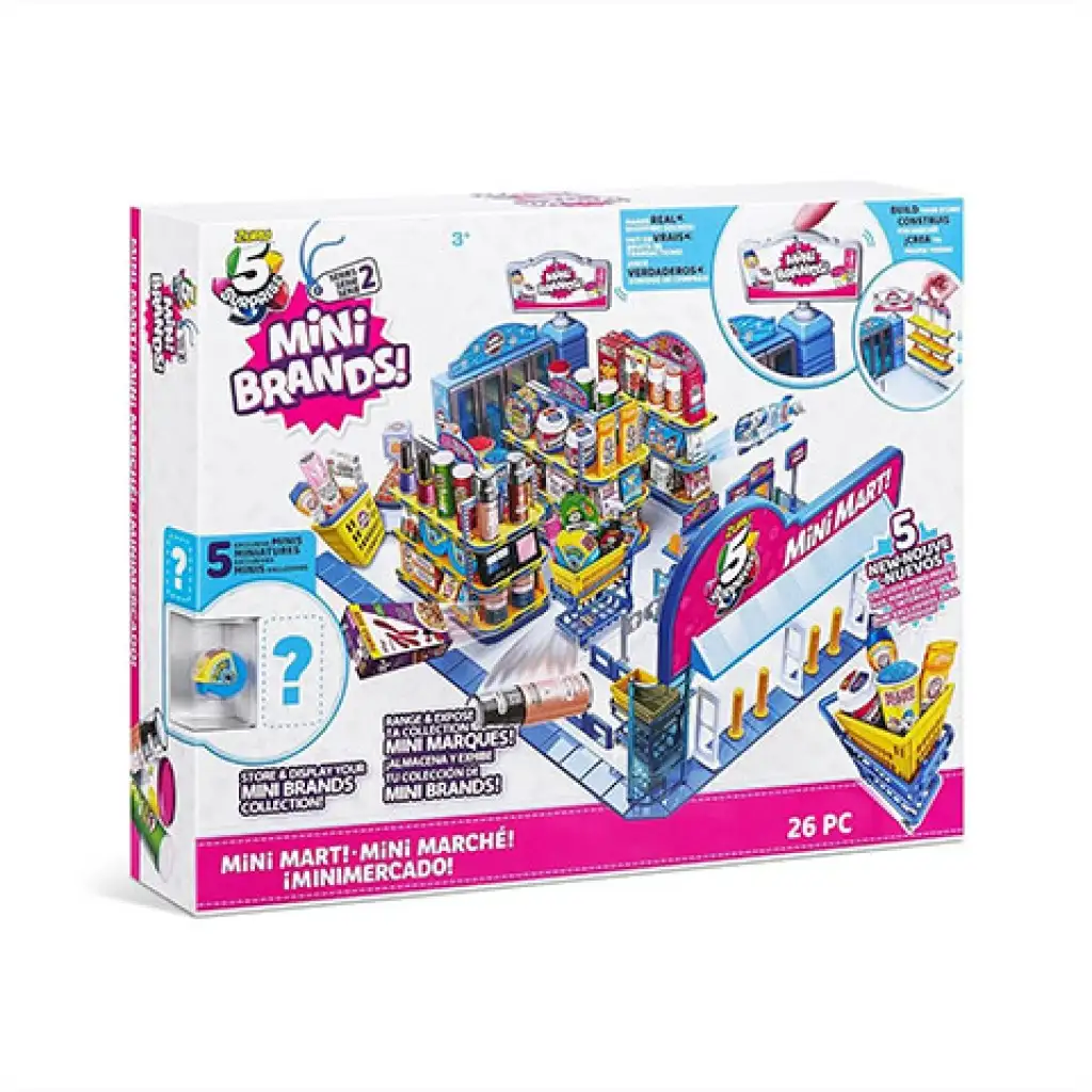 Mini Brands: Mini Mart Szupermarket játékszett kép 1